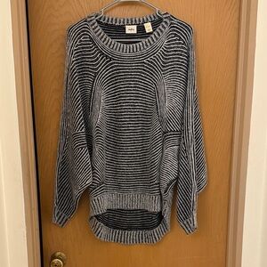 M Daytrip black and white stripe acrylic sweater
